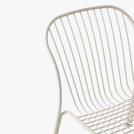 Fauteuil lounge Thorvald SC100 métal blanc / Sans accoudoirs - &tradition