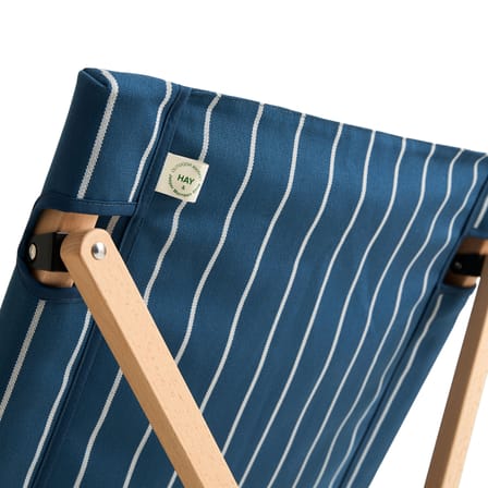 Fauteuil pliant Outdoor Market tissu bleu / Jasper Morrison - Hay