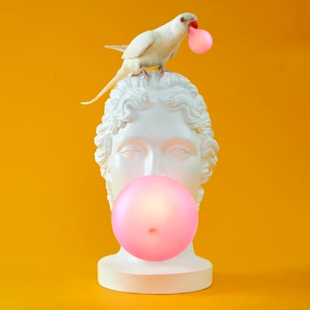 Lampe de table Grace blanc / H 40 cm - Résine - Seletti