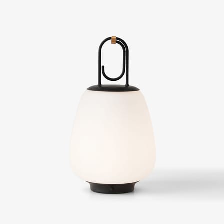 Lampe extérieur sans fil rechargeable Lucca SC51 LED verre noir / Soufflé bouche - &tradition