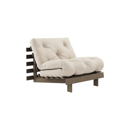Fauteuil convertible Roots / Dormeuse & lit d'appoint - 3 positions / Structure marron - KARUP DESIGN