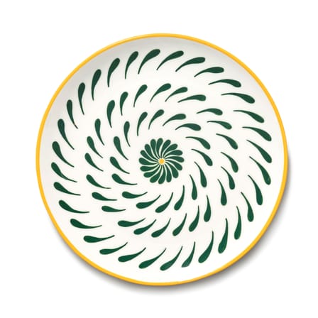 Bazaar Plate ceramic yellow / Set of 4 - Ø 26.5 cm - Serax