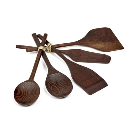 Set ustensiles de cuisine Pure bois naturel / 5 pièces - Serax