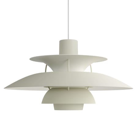 Suspension PH 5 métal gris / Ø 50 cm - Poul Henningsen, 1958 - Louis Poulsen