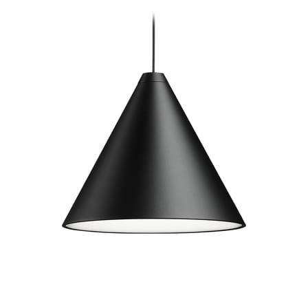 Suspension String Light Cone métal noir LED / Câble 12 mètres - Sans module électrique - Flos