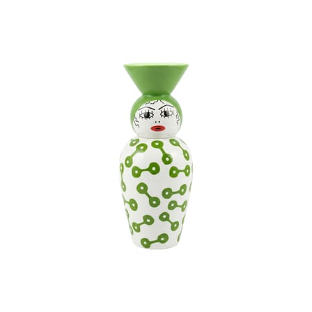 Vase Canopie - Pietra céramique vert / Ø 17 x H 41,6 cm - Seletti