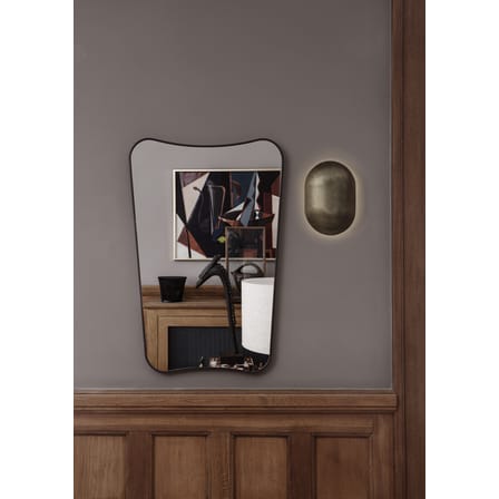 Wandspiegel F.A. 33 metall schwarz / Gio Ponti - L 54 x H 80 cm - Gubi