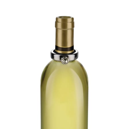 Anneau anti-goutte Noè métal / Pour bouteilles de vin - Alessi