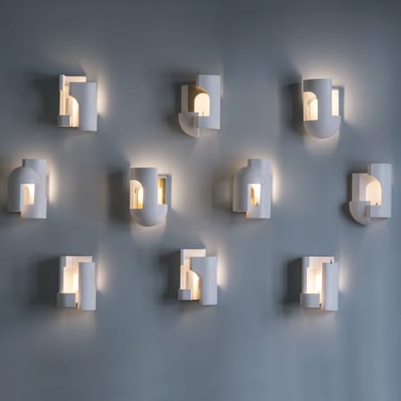 Applique Soul Story 5 / LED - Plâtre & feuille d'or - DCW éditions
