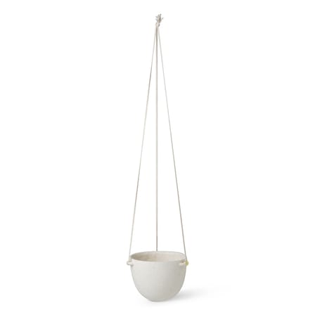 Blumentopf zum Aufhängen Speckle Large keramik weiß / Steinzeug - Ø 20,5 x H 14,5 cm - Ferm Living