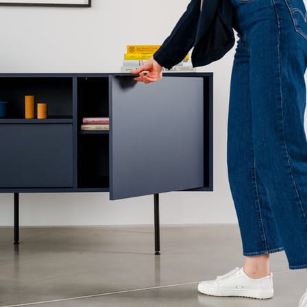 Buffet Bau bois bleu / L 180 x H 79 cm - NOO.MA