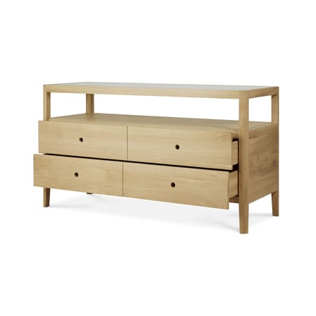 Comò Spindle legno naturale / L 150 x P 56 x H 83 cm - Ethnicraft