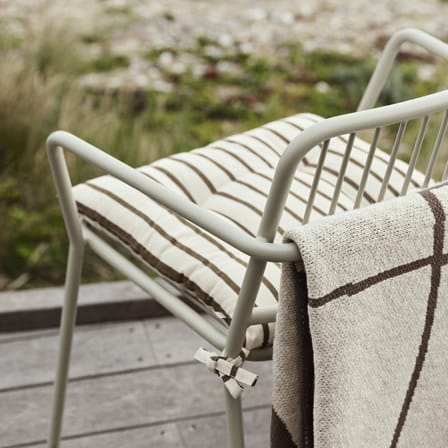 Coussin d'assise Franca tissu marron / 44 x 42 cm - BROSTE COPENHAGEN