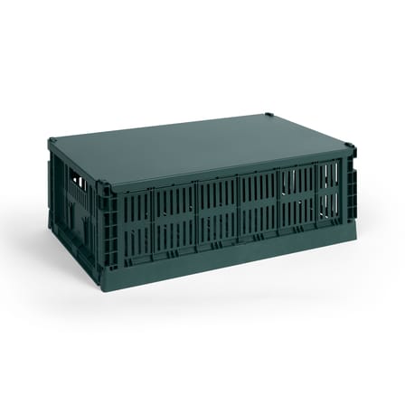 Couvercle  métal vert / Pour panier Colour Crate Large 34,5 x 53 cm - Hay