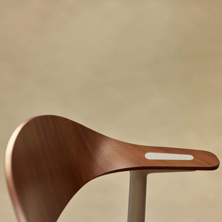 Fauteuil pivotant Mynt bois marron / Noyer - Vitra
