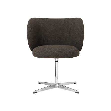 Fauteuil pivotant Rico tissu gris / Tissu bouclé - Ferm Living