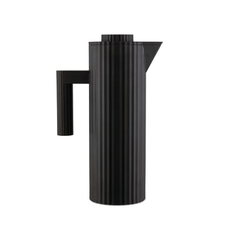 Plissé Insulated jug plastic material black / 1 L - Thermoplastic resin - Alessi