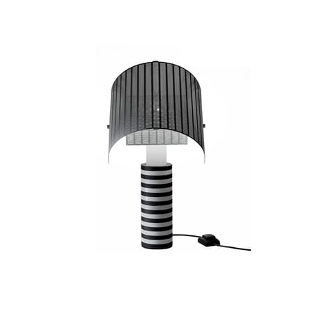 Lampe de table Masters' Pieces - Shogun métal blanc noir / 1986 - Artemide