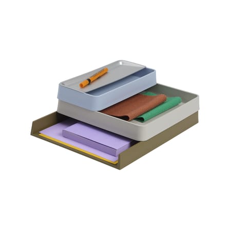 Organiseur de bureau Arrange n°2  / 100% plastique recyclé & liège - Muuto