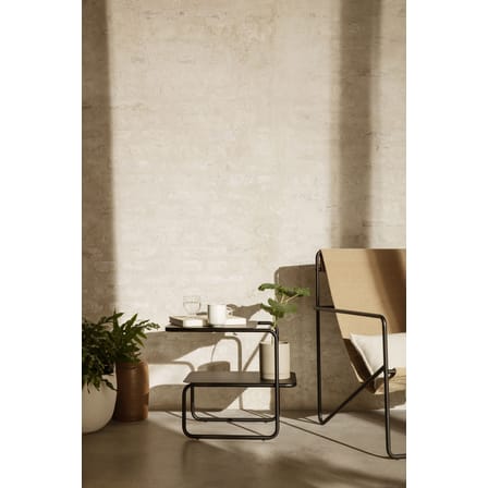 Desert Outdoor cushion textile white / Recycled plastic bottles - 53 x 28 cm - Ferm Living
