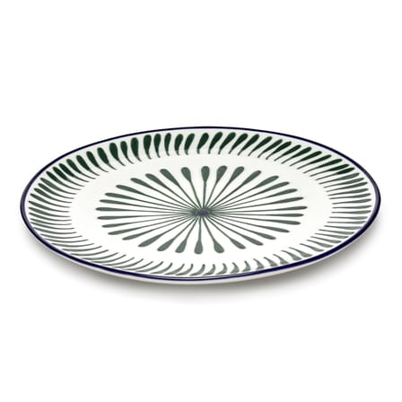 Piatto Bazaar ceramica verde / Set di 4 - Ø 26,5 cm - Serax