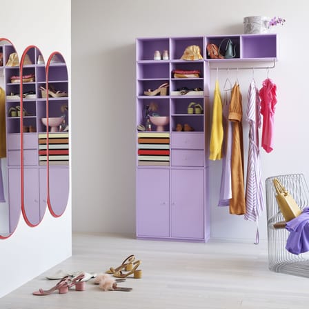 Rangement Cover Cabinet bois violet / L 69.6 x P 30 x H 72,6 cm - 2 portes - MONTANA