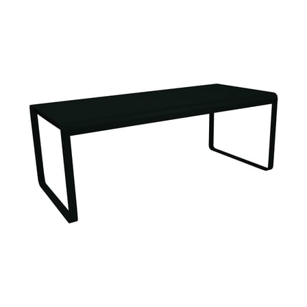 Bellevie Rectangular table metal black L 196 cm - 8 to 10 places - Fermob