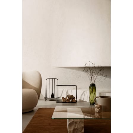 Serviteur de cheminée Port métal noir / 3 outils avec support - Ferm Living