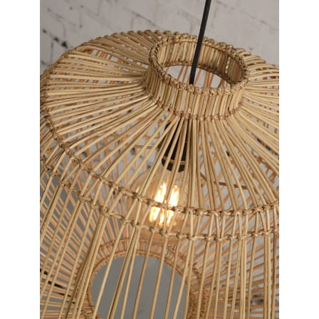 Sospensione Madagascar fibre beige legno naturale / Rattan - GOOD&MOJO