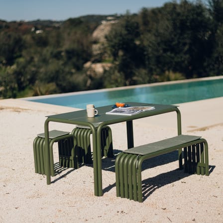 Nokk Stool metal green - NOO.MA