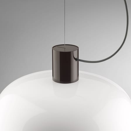 Suspension Bellhop Glass S2 verre marron / Ø 45 x H 25,2 cm - Flos