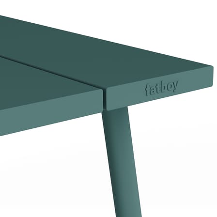 Table rectangulaire Fred's métal vert / 170 x 90 cm - 6 personnes - Fatboy