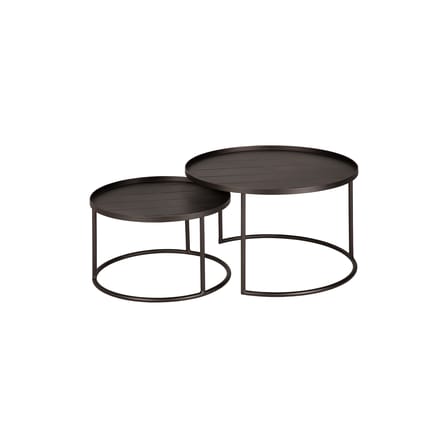 Tables gigognes Core Small & Large / Set 2 tables Ø 62 + Ø 49 cm - Ethnicraft