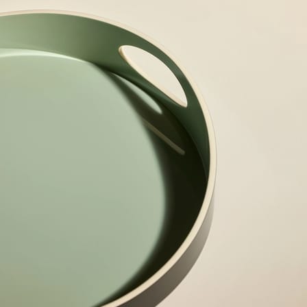 Basile Tray wood green / Ø 40 cm - Maison Sarah Lavoine