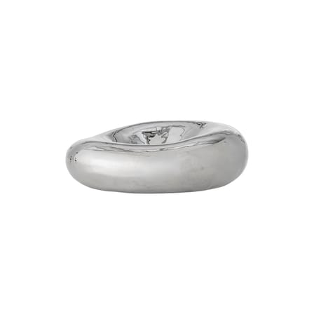 Coupe Shine céramique argent / Ø 18 x H 6 cm - Bloomingville
