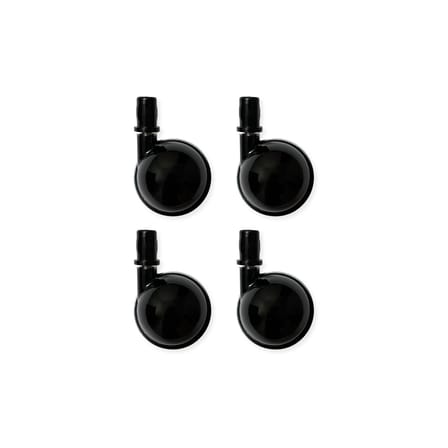 Accessoire  plastique noir / Roulettes pour Componibili New Big - Kartell