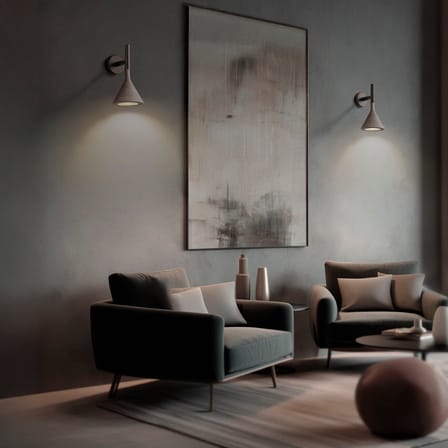 Applique Aplomb Mini / Ciment - Foscarini
