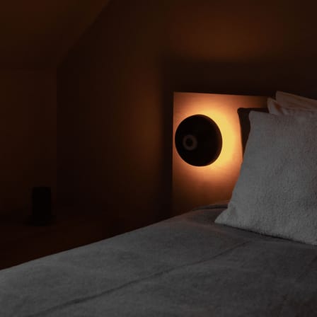 Applique Reverse LED métal marron / Variateur tactile - Audo Copenhagen