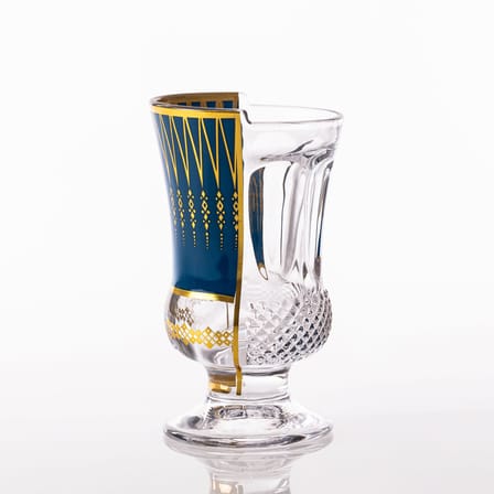 Bicchiere da cocktail Hybrid - Pannotia vetro multicolore / Set di 3 - 330 ml - Seletti