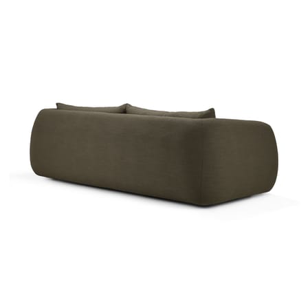 Canapé droit Figur tissu vert / 3 places - L 244 cm - Ethnicraft