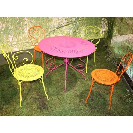 Chaise empilable 1900 métal vert - Fermob