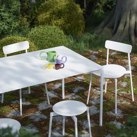 Chaise empilable Fromme métal blanc / Aluminium - Petite Friture
