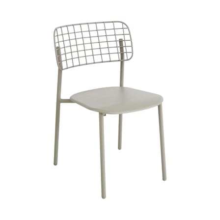 Chaise empilable Lyze métal vert gris - Emu