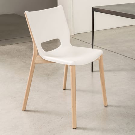 Chaise Poêle Collection métal blanc / By Philippe Starck - Alessi