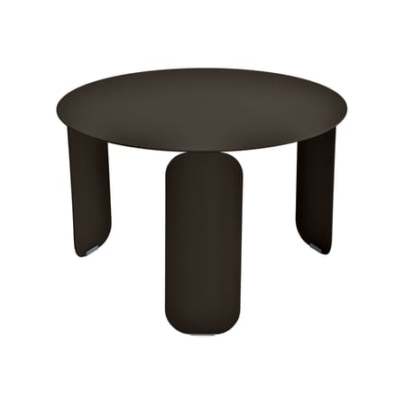 Bebop Coffee table metal brown / Ø 60 x H 38 cm - Fermob