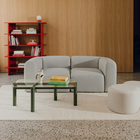 Table basse Kob vert / 105 x 55 x H 40,5 cm - NOO.MA