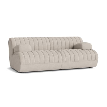 Sofa modulierbar Coltre textil beige / 2-Sitzer – L 180 cm - Muuto