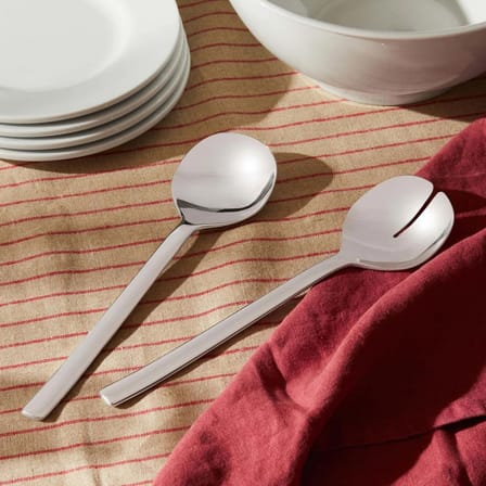 Couverts à salade Ovale métal - Alessi