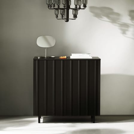 Rib Dresser wood black / L 98.5 x H 96.5 cm - Normann Copenhagen