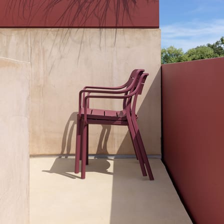 Fauteuil empilable Cassia blanc - NARDI